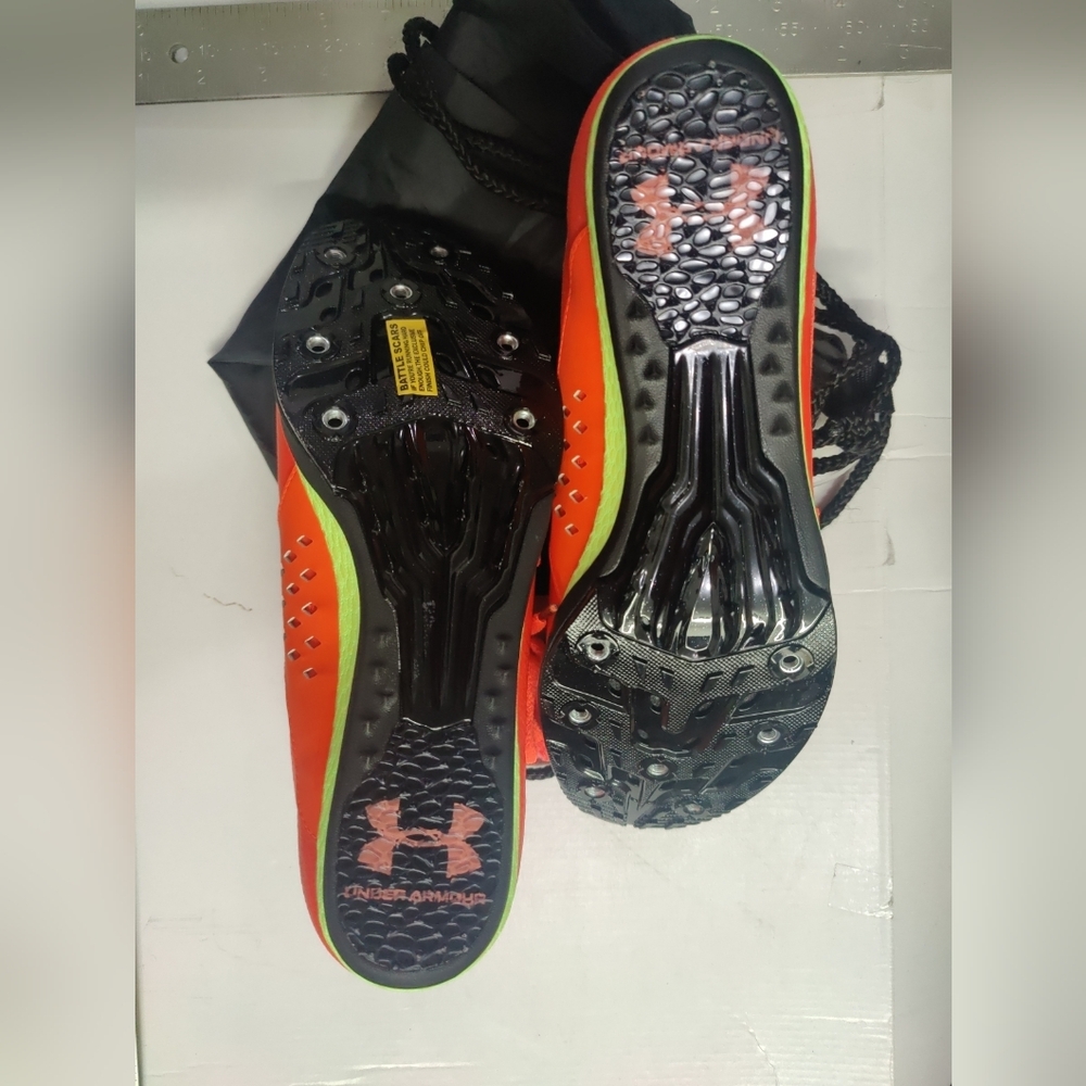 Under Armour Long Jump Track Spikes HOVR Skyline 3021863-601 Mens 10 *No Spikes* - Picture 2 of 8